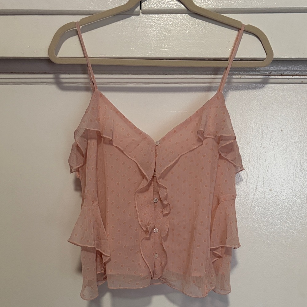 American eagle ruffle top